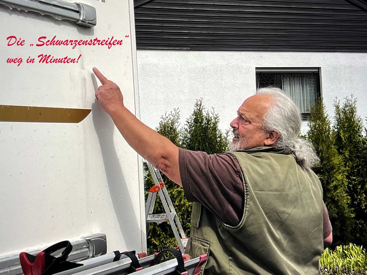 Der Womo Stellplatz unser Teammitglied Joachim testet -CleanTruck-